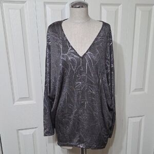 White House Black Market Metallic Top